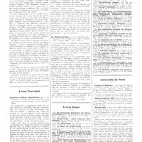 1818 - Page 1792 - Chroniques, variétés et informations. La médecine à travers le monde. Hongrie / Livres nouveaux. L'infection ourlienne expérimentale, par V. de Lavergne, P. Kissel, H. Acroyer et H. Chahidi (Imprimerie Georges Thomas...). Nancy / Die nebennierenrinde (Le cortex surrénal), par S. Thaddea... (G. Thieme, édit), Leipzig, 1936... [P.-L. Marie] / Livres reçus / Université de Paris. Faculté de médecine / Clinique médicale, Pitié / Bactériologie