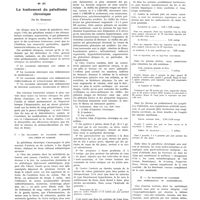 1887 - Page 1861 - Consultations de thérapeutique clinique. N° 27. Le traitement du paludisme chronique. Par Ed. Benhamou