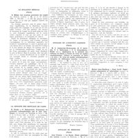 0145 - Page 73 - Le bulletin médical (Paris). G. Milian. Les érosions ponctuées des ongles / La semaine des hôpitaux de Paris. H. Claude et P. Rubenovitch. Traitement du syndrome schizophrénique par le choc insulinique / Annales de l'Institut Pasteur (Paris). M. C. Jazimirska-Krontowska, H. P. Savitska, P. L. Soliterman et T. S. Schwedkowa-Roché... Application de la méthode des cultures de tissus à l'étude du virus du typhus exanthématique. Culture et passages en série «in vitro» du virus du typhus exanthématique européen de différentes souches / Annales de médecine (Paris). Jean Troisier et Le Bayon. Etude génétique des varices / Michel Léon-Kindberg et René Israël. Suppurations pulmonaires et tuberculose