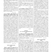 0003 - Page 2 - Gynécologie et obstétrique (Paris). Kroupsky. Stérilisation hormonale opératoire des femelles / N. P. Verhatzky. Autotransplantation de l’endomètre comme méthode servant à conserver la fonction menstruelle ovarienne après hystérectomie / Revue d'immunologie (Paris). Monnier et Lebasque. Les résultats de la vaccination du cheval contre le tétanos, dans l’armée, par l’anatoxine de Ramon / V. de Lavergne et P. Kissel. L'infection ourlienne, expérimentale et humaine / Archives des maladies professionnelles (Paris). E. Vigliani. Les méthodes nouvelles de dépistage du saturnisme : le métabolisme des porphyrines et l'examen spectrographique du sang / Revue neurologique (Paris). J. De Busscher, H.-J. Scherer et F. Thomas. La méningite à torula