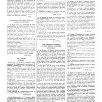 0091 - Page 46 - Zeitschrift für tuberkulose (Leipzig). Müller. Les rapports du diabète sucré avec la tuberculose pulmonaire et intestinale / Nüss. L’infection d’origine bovine dans la tuberculose pulmonaire et les possibilités de culture du bacille bovin / Australian and New Zealand journal of surgery / I. J. Wood... Traitement de l’iléus paralytique par un procédé nouveau / The Lancet (Londres). R. Deanesly et A. S. Parkes. Résultats expérimentaux de l’implantation sous-cutanée de tablettes d’hormone / Harold Scarborough et C. P. Stewart. Effets de l’Hespéridin (vitamine P) sur la fragilité des capillaires / R. S. Aitken. La durée de l’action de l’insuline-protamine-zinc / The American journal of the medical sciences (Philadelphie). H. A. Weiner et R. Tennant. Etude statistique de la pancréatite hémorragique / The journal of the American medical Association (Chicago). J. Sharpe et H. Davis. Violentes réactions après transfusion dans l’ictère hémolytique ; deux observations / Ch. Kaplan. Thrombose de la veine axillaire ; cinq observations, avec des commentaires sur son étiologie, sa pathologie et son diagnostic / J. Rogoff et E. Marcus. Le rôle supposé des surrénales dans l’hypertension ; étude expérimentale