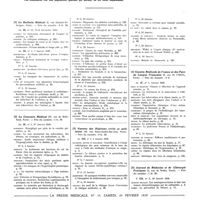 0033 - Page 17 - Janvier 1939.[1] Le Bulletin médical..., Paris... / [2] Le Concours médical..., Paris... / [3] Gazette des hôpitaux civils et militaires..., Paris... / [4] Gazette médicale de France et des pays de langue française..., Paris... / [5] Journal de médecine et de chirurgie pratiques..., Paris...