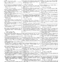 0069 - Page 35 - Février 1939. [8] Le Progrès médical..., Paris... / [9] La Semaine des hôpitaux de Paris..., Paris... / [10] Annales de l'Institut Pasteur..., Paris... / [11] Annales de médecine..., Paris... / [12] Archives des maladies de l'appareil digestif et des maladies de la nutrition..., Paris... / [13] Archives des maladies du coeur et des vaisseaux..., Paris... / [14] Archives Roumaines de pathologie expérimentale et de microbiologie..., Paris... / [15] Journal de chirurgie..., Paris... / [16] Le Journal médical français..., Paris... / [17] La Médecine..., Paris... / [18] Revue de chirurgie..., Paris... / [19] Bordeaux chirurgical..., Bordeaux... / [20] Gazette hebdomadaire des sciences médicales de Bordeaux..., Bordeaux...
