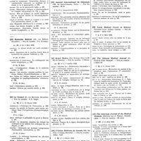 0111 - Page 56 - Mars 1939. [39] Wiener medizinische Wochenschrift..., Wien... / [40] Bruxelles médical..., Bruxelles... / [41] Le Scalpel..., Bruxelles... / [42] Journal international de chirurgie..., Paris... / [43] Brasil Medico..., Rio de Janeiro... / [44] L'Union médicale du Canada..., Montréal... / [45] Laval médical..., Québec... / [46] The Chinese Medical Journal..., Shanghaï... / [47] The American Journal of the Medical Sciences..., Philadelphie...