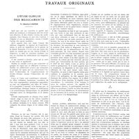 1313 - Page 1309 - Travaux originaux. L'étude clinique des médicaments. Par Maurice Loeper