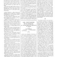 1393 - Page 1389 - Travaux originaux. Le problème des eaux agressives. Le saturnisme hydrique dans les Vosges. Par MM. M. Verain, J. Franquin et J. Harmand... / Les contusions myocardiques par traumatismes non pénétrants du thorax. Par MM. Roger Froment, Camelin... et H. Blanchard...