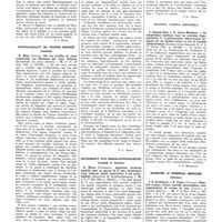 0061 - Page 31 - Munchener medizinische wochenschrift. J. Korth... Myosite grippale / Zentralblatt für Innere Medizin (Leipzig). H. Bohn... Sur les troubles du coeur consécutifs aux affections des voies biliaires / Zeitschrift fur kreislaufforschung (Leipzig et Dresde). H. Wurm... Apoplexie cérébrale mortelle chez un garçon de 11 ans, terminaison d'une sclérose rénale consécutive à une pyélonéphrite / Revista Clinica Espanola. C. Jimenez-Diaz et H. Castro-Mendoza. - Le métabolisme lipidique dans les maladies hépatobiliaires. 1re communication. Observations cliniques sur les lipides totaux et sur la fraction cholestérinique / Archives et internal medicine (Chicago). J. D. Kirshbaum et H. Popper... Hépatite toxique. Forme mortelle intermédiaire avec augmentation de volume du foie