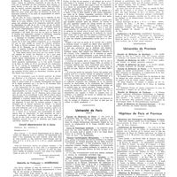 0015 - Page 15 - Informations. Ordre national des médecins. Région sanitaire de Paris / Médaille du Professeur J. Andérodias / Comité permanent de la médecine du travail / Université de Paris. Faculté de médecine de Paris / Cours de pathologie médicale / Clinique cardiologique (Broussais) / Cours d'anatomie pathologique oculaire / Cours de perfectionnement sur la résection endo-urétrale / Conférence à la Sorbonne / Universités de Province. Faculté de médecine de Bordeaux / Faculté de médecine de Lille / Faculté de médecine de Lyon / Faculté de médecine de Nancy / Faculté de médecine de Toulouse / Ecole de médecine de Clermont-Ferrand / Hôpitaux de Paris et Province. Mutations des chirurgiens des hôpitaux de Paris / Conférences de stomatologie / Hôpitaux de Bordeaux