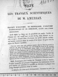 0001 - Page 1 - Travaux d'anatomie, de physiologie, d'anatomie pathologique et de chirurgie, classés dans l'ordre chronologique