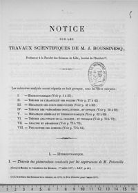 0001 - Page 1 - I. Hydrodynamique