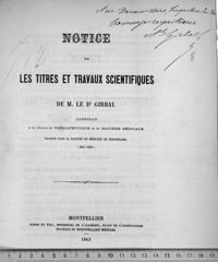0001 - Page sans numérotation - [Page de titre ; dédicace manuscrite]