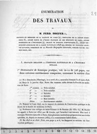 0001 - Page 1 - I. Travaux relatifs à l'histoire naturelle et à l'économie rurale