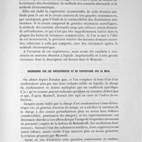 0015 - Page 15 - Recherches sur la conductibilité électrique des électrolytes / Recherches sur les diélectriques et en particulier sur le mica