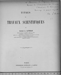 0001 - Page sans numérotation - [Page de titre ; dédicace manuscrite]