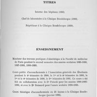 0003 - Page 3 - Titres / Enseignement