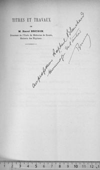 0001 - Page sans numérotation - [Page de faux-titre ; dédicace manuscrite]