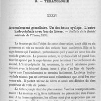 0035 - Page 35 - Travaux du Dr L. Roché. D. Tératologie