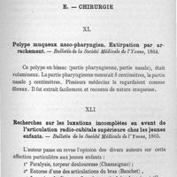 0037 - Page 37 - Travaux du Dr L. Roché. E. Chirurgie