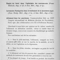 0040 - Page 40 - Travaux scientifiques. IV. Thérapeutique