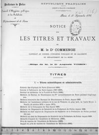 0001 - Page 1 - Titres. I. Titres scientifiques et administratifs