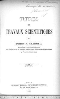 0001 - Page sans numérotation - [Page de titre ; dédicace manuscrite]