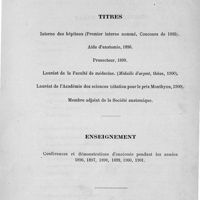 0003 - Page 3 - Titres / Enseignement
