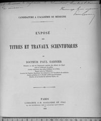 0001 - Page sans numérotation - [Page de titre ; dédicace manuscrite]