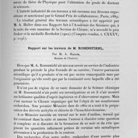 0007 - Page 7 - Exposé des principaux résultats / Rapport sur les travaux de M. Rosenstiehl, par M. A. Haller...