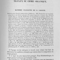 0013 - Page 13 - Travaux de chimie organique. Matières colorantes de la Garance
