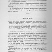 0022 - Page 22 - Travaux de chimie organique. Nitralizarine / Anthraflavone