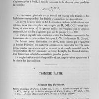 0035 - Page 35 - Recherches sur les fuchsines. Deuxième partie. Constitution des fuchsines. Dérivés ammoniés / Troisième partie. Réponse aux objections