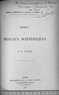 0001 - Page sans numérotation - [Page de titre ; dédicace manuscrite]