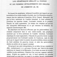 0024 - Page 24 - Embryologie générale et embryogénie. Lois géométriques réglant la position ou les premiers développements des organes de l'embryon