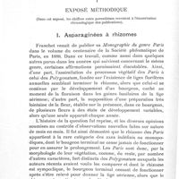 0010 - Page 10 - Publications. I. Exposé méthodique. 1. Asparaginées à rhizomes