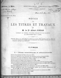 0001 - Page 1 - Titres. I. Titres scientifiques et administratifs
