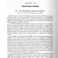 0196 - Page 194 - II. Travaux scientifiques. Deuxième partie. Exposé méthodique des travaux. Chapitre VIII. Publications diverses