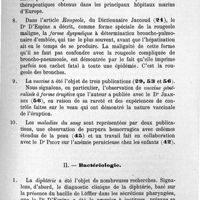 0013 - Page 9 - Exposé des principaux travaux scientifiques. I. Pathologie infantile / II. Bactériologie