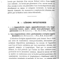 0052 - Page 54 - Travaux scientifiques. B. Exposé méthodique. IV. Chirurgie de l'intestin. A. Lésions mécaniques / B. Lésions infectieuses