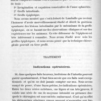 0018 - Page 20 - Exposé analytique des travaux. I. Lésions de l'intestin dans les contusions abdominales. Anatomie pathologique / Traitement