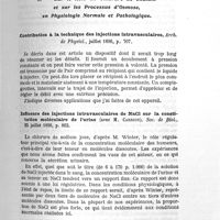0011 - Page 11 - Travaux de physiologie normale et pathologique. Physiologie générale normale et pathologique. III. II. Sur le rôle du chlorure de sodium et sur les processus d'osmose, en physiologie normale et pathologique