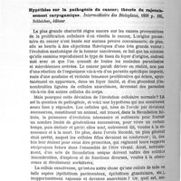 0020 - Page 20 - Travaux de physiologie normale et pathologique. Physiologie générale normale et pathologique. III. III. Pathogénie du cancer