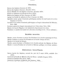 0003 - Page 5 - Titres. Fonctions / Sociétés savantes / Distinctions honorifiques