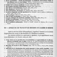0008 - Page 8 - A MM. Les membres de l'Académie de médecine. A. Articles de bibliographie (Analyses et réflexions) / B. Articles sur les travaux et les discussions de l'Académie de médecine