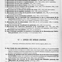 0010 - Page 10 - A MM. Les membres de l'Académie de médecine. B. Articles sur les travaux et les discussions de l'Académie de médecine / C. Articles sur diverses questions (Physiologie, anthropologie, psychologie, histoire naturelle, hygiène, histoire, etc.)