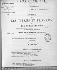 0001 - Page 1 - Titres. Titres universitaires / Titres académiques