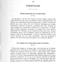 0103 - Page 101 - Exposé analytique. Première partie (1898-1906). III. Tuberculose