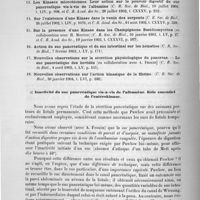 0038 - Page 38 - Travaux scientifiques. Première partie. Physiologie et chimie physiologique. IV. Digestion pancréatique des matières albuminoides. I. Rôle respectif du suc pancréatique et du suc intestinal. - Les Kinases / a. Inactivité du suc pancréatique vis-à-vis de l'albumine. Rôle essentiel de l'entérokinase