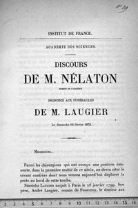 0001 - Page 1 - «Messieurs, Parmi les chirurgiens qui ont occupé une position [...]»