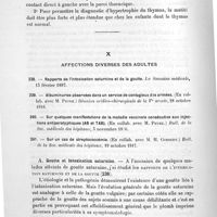 0196 - Page 196 - Travaux scientifiques. Troisième partie. Affections des appareils et des organes thérapeutique. IX. Affections diverses des enfants / X. Affections diverses des adultes