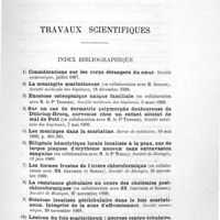 0015 - Page 5 - Travaux scientifiques. Index bibliographique